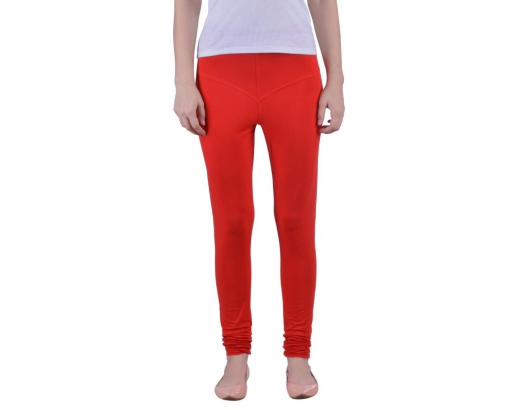 Dollar missy comfortable churidar free size legging color red | G4Girl ...