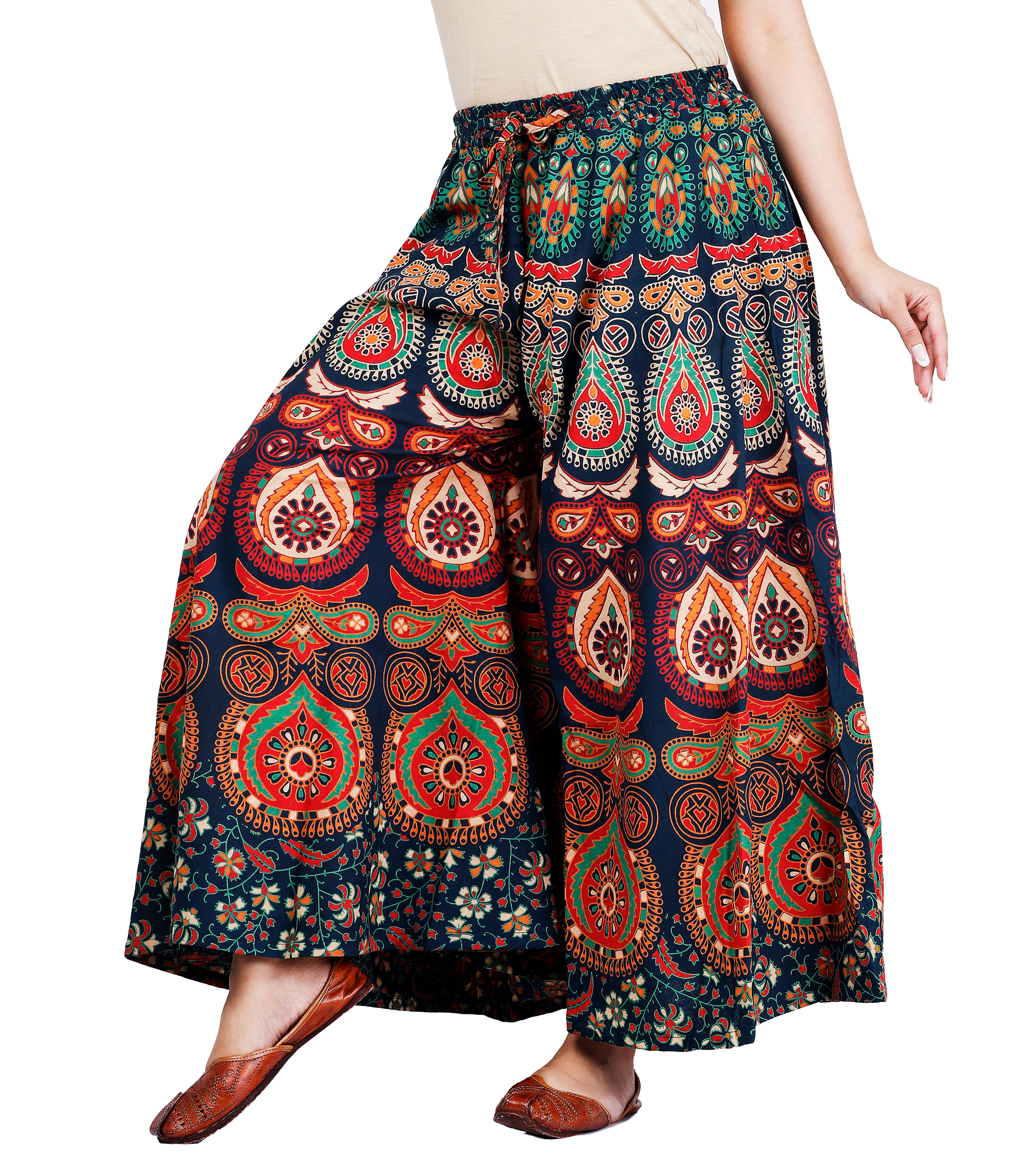 Cotton Printed Palazzo Pants, Waist Size: Free size at Rs 250 in